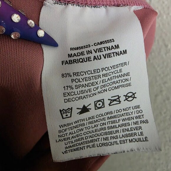 Nike One Mid-Rise Dri-Fit Leggings in Pink Women's Size Small AJ8827 - Picture 7 of 7